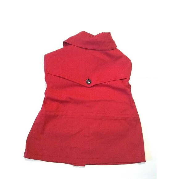 Ruby Rd. Roll Tab Sleeve Jacket/Blazer Large Button Front Red Womens 4 Petite - Picture 5 of 5